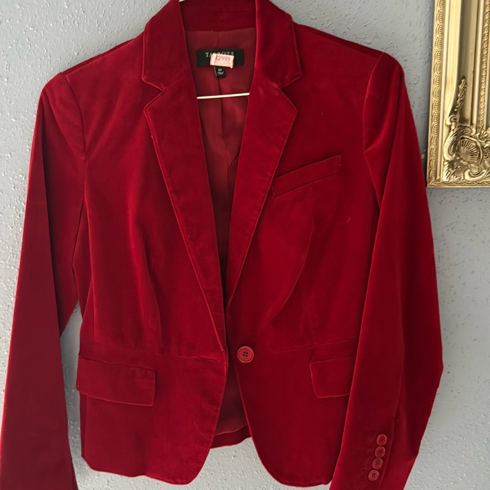 Talbots Blazer Women’s 6p  preppy jacket holiday christmas work cotton office